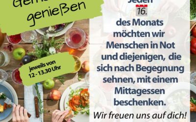 Gemeinsam genießen | Jeden 16. des Monats