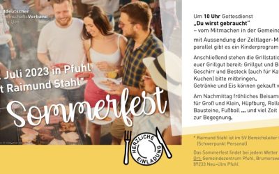 Sommerfest SV Bezirk Ulm | 16.07.2023