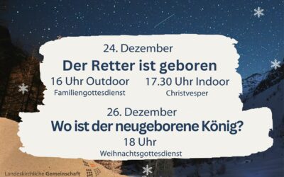 Weihnachten | 24. und 26.12.2023