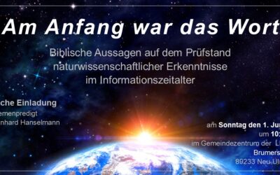 „Am Anfang war das Wort“ | 01.06.2025